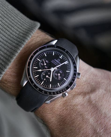 omega speedmaster strap leather|omega speedmaster professional leather strap.